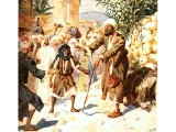 Blind Bartimaeus, calling to Jesus - by William Hole